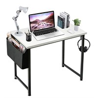 Lufeiya Small Computer Desk White Writing Table