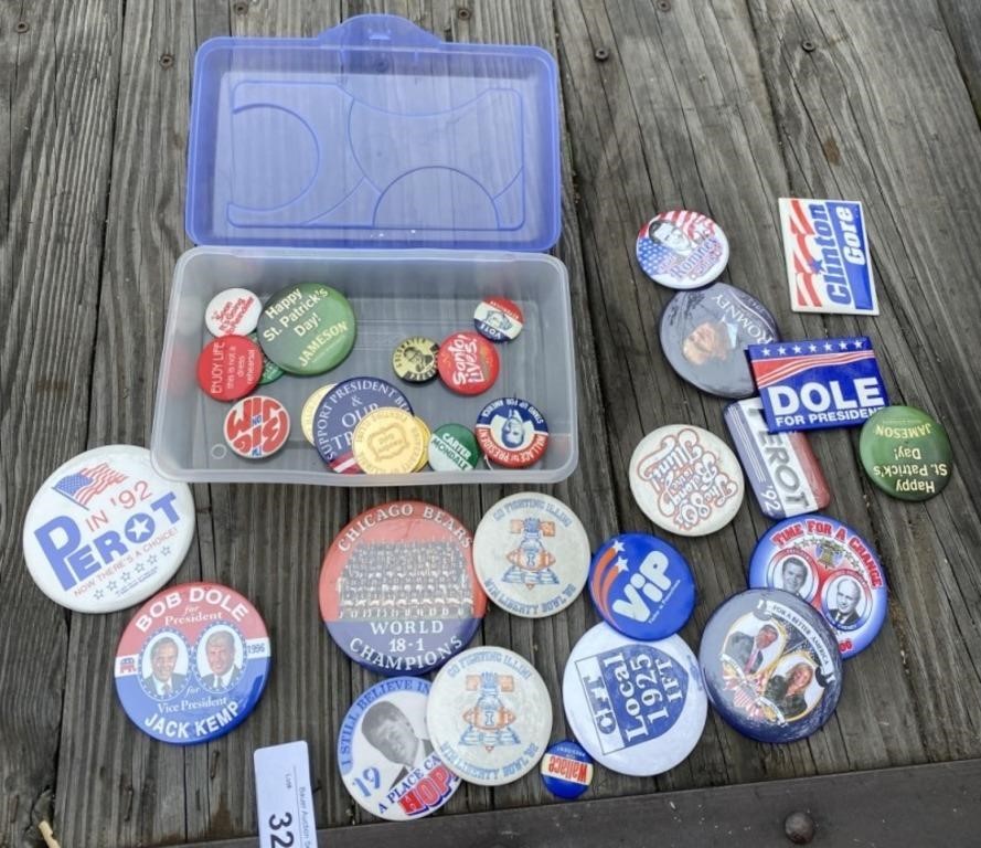 Political and Sports Pins
