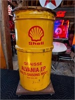 30” Tall Shell Oil Drum