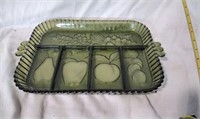 Indiana Glass 5 Compartment Relush Tray