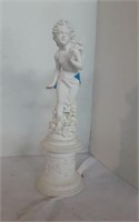 White Porcelain Statue of a wood nymph
