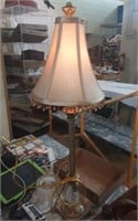 Vintage Berman Lamp Crackled Glass Antique