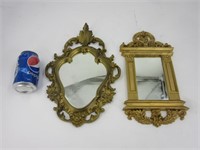 2 miroirs vintages dont un made in Hong Kong