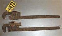 (2) 24" pipe wrenches