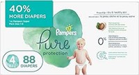 88-Pk Pampers Diapers Size 4 - Pure Protection