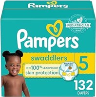 132-Pk Pampers Diapers Size 5 - Swaddlers