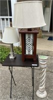 Lamps, Table and Candle Stand