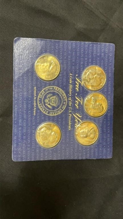 U.S. Presidential Brass Coins