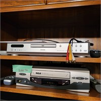 B568 Toshiba DVD player and RCA VHS