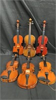 Lot of 6 Violins