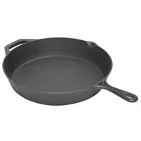 12" Cast Iron Skillet (Black) Frying Pan For
