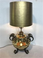 B&H Center Draft Converted Kerosene Parlor Lamp