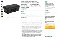 FB2951  Impact Rolling Hard Case 21.7 x 14 Blac