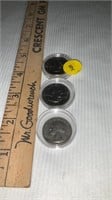 1979 Susan B Anthony liberty one dollar coins,