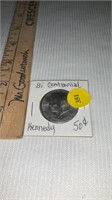1776-1976 Bi centennial Kennedy half dollar coin