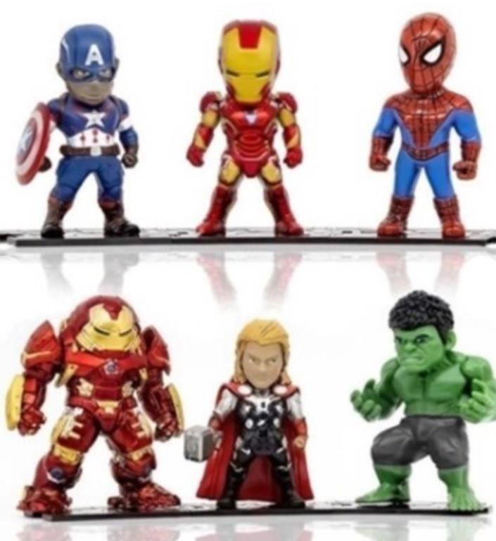 $22.00 Action Figure Set - 6 Characters, Toys for