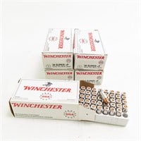 5bxs 250rds Winchester 38 Super+ 130gr FMJ Ammo
