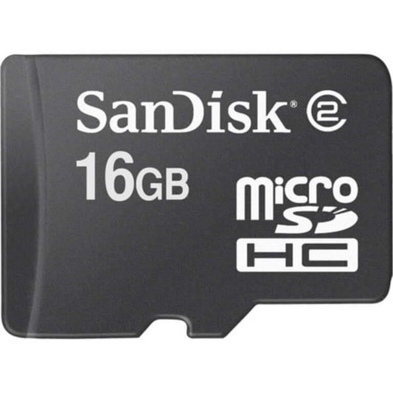 SanDisk 16GB MicroSDHC Class 4 Memory Card