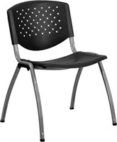 FM4251  Flash Furniture Stack Chair, Black, Set of