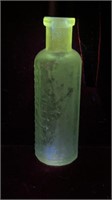 Miller's Arabian Balsam Uranium Glass Bottle