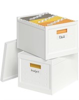 Like new File Organizer File Box with Lid,