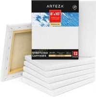 Arteza Canvases  8x10  White  12 Pack