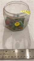 Jar of marbles only.