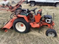 Case lawn tractor with roto tiller. For parts
