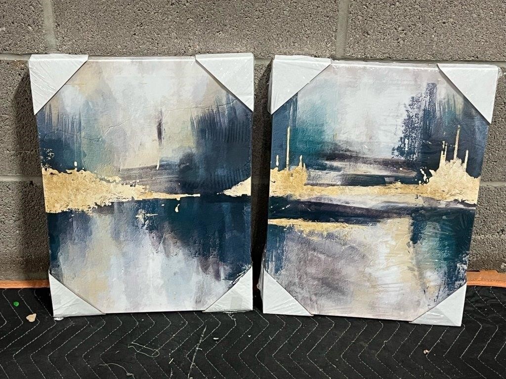 FM271 12x16 Abstract Painting 2pc