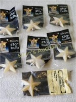 silicone star lamp bulbs 7 pcs! all new 3"