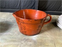 REDWARE antique pottery vessel antique