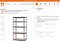 B8159  Muscle Rack Storage Shelving Unit, 36"x72"x