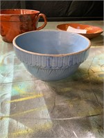 blue pottery antique bowl
