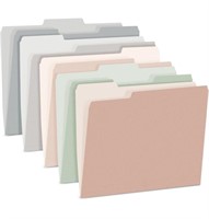 Like new SUNEE File Folders Letter Size Pastel