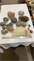 Assorted rocks.