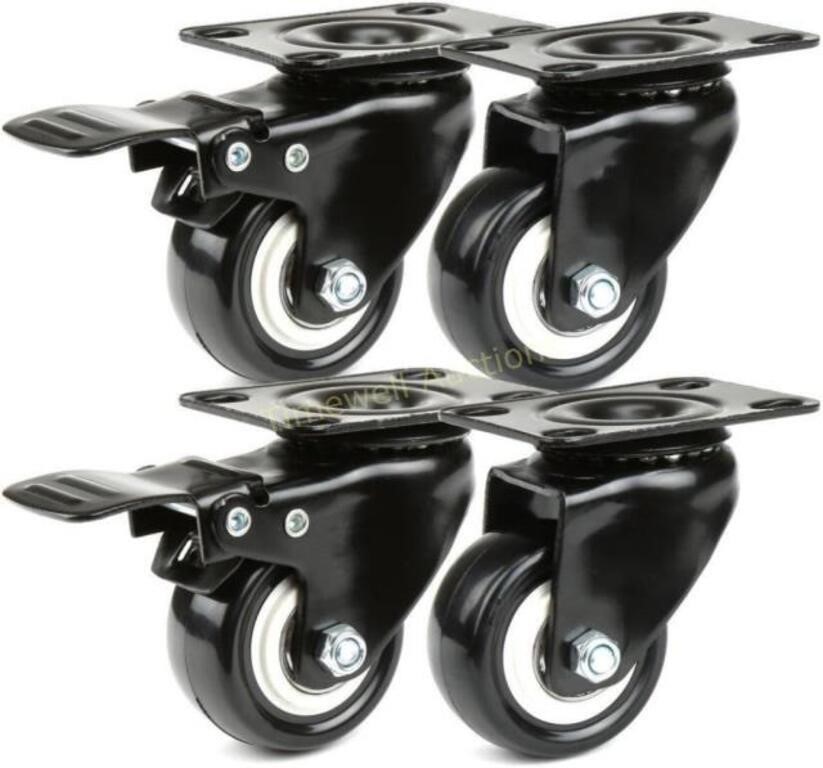 Black Swivel PU Wheels  50mm  180kg  Furniture Set