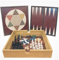AreYouGame $25 Retail 5-in-1 Wood Game Set - Ages