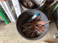 2 Pails of various stick welding rods