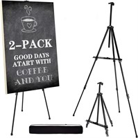 A3324  Artify Easel Stand 67'', 2PACK Black