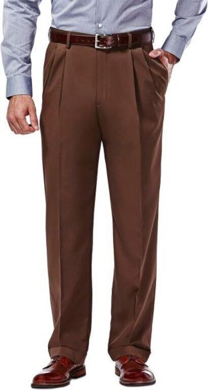 $60-Haggar Men's 36x39 Mynx Expandable Waistband