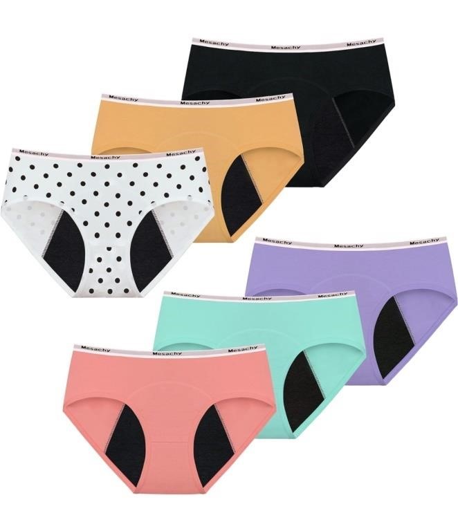 New 6-pack Mesachy Girls Period Underwear Period