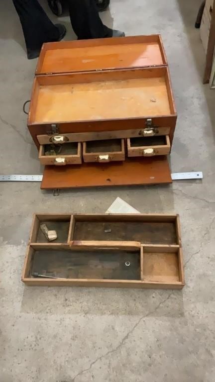 Wood tool box