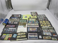 Collection de timbres de divers pays
