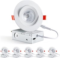 NEW $180 Gimbal LED Recessed Lighting 6 Pack