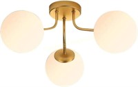 AOODU Gold Sputnik Ceiling Light  3 Globes