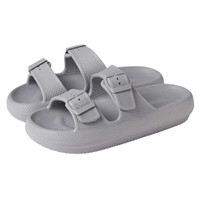 32 Degrees Unisex MD Cushion Slide Sandal, Grey