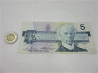 Billet 5$ Canada 1985