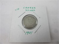 3 x 0.10$ Canada silver , 1901-03-10