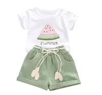 New Toddler Girl Clothes Watermelon T-Shirt Top