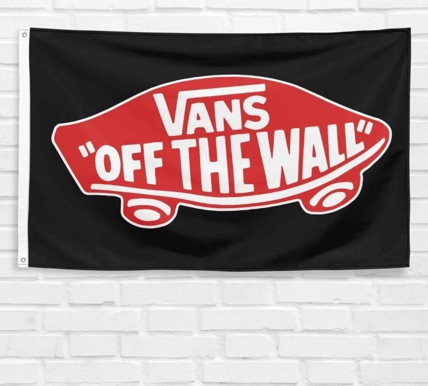 New (lot of 2) Off the wall Van Flag Banner 3X5
